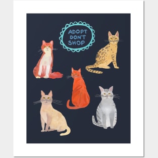 Adopt Don't Shop CATS Posters and Art